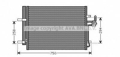 AVA QUALITY COOLING fda5428d -  Конденсатор, кондиционер